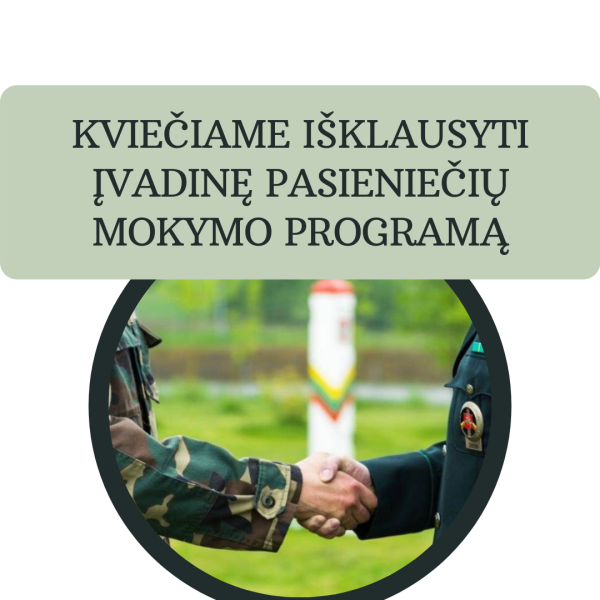 Valstybės sienos apsaugos tarnyba patvirtino specializuotą įvadinio mokymo programą pasieniečio...