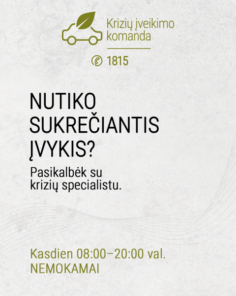 Gyventojai gali kreiptis į Mobiliosios psichologinių krizių įveikimo komandos specialistus