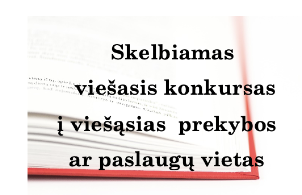 Skelbiamas viešasis konkursas į viešąsias prekybos ar paslaugų vietas 