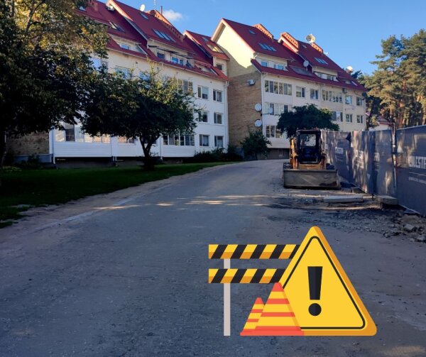 Eismo ribojimai Taikos gatvės atšakoje, nuo Taikos g. 6 iki Naglių gatvės