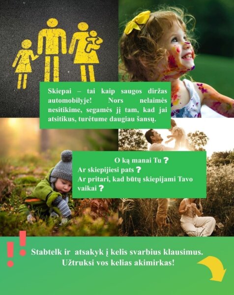 Gyventojų apklausa dėl skiepijimosi 