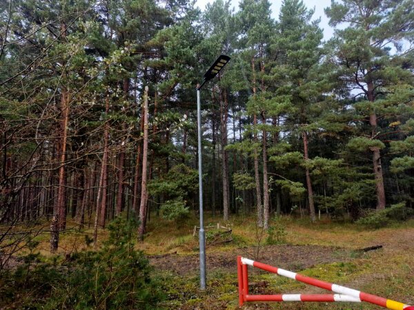 Dviračių take – nauji šviestuvai