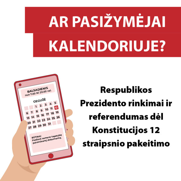 Prasideda balsavimas iš anksto Prezidento rinkimuose ir referendume