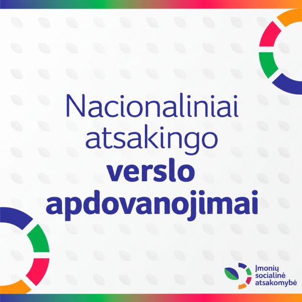 Kviečiame įmones dalyvauti Nacionaliniuose atsakingo verslo apdovanojimuose 2026